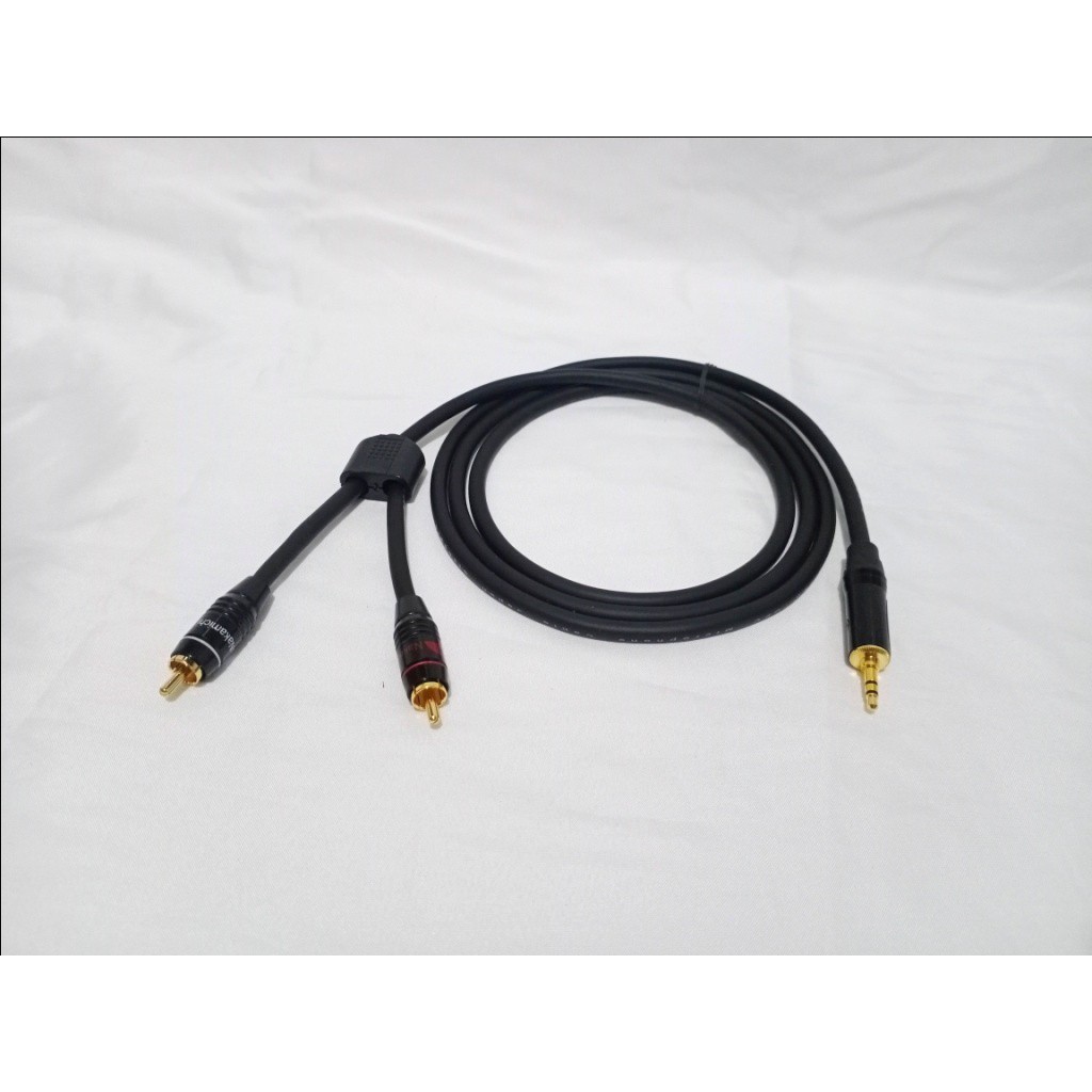 KABEL MINI STEREO KE RCA NAKAMICHI 2 CABANG 27-30 METER