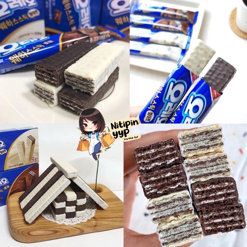 [ASLI KOREA] OREO Wafer Stick Biscuit - Oreo Waffle Korea isi 5 (75gr)