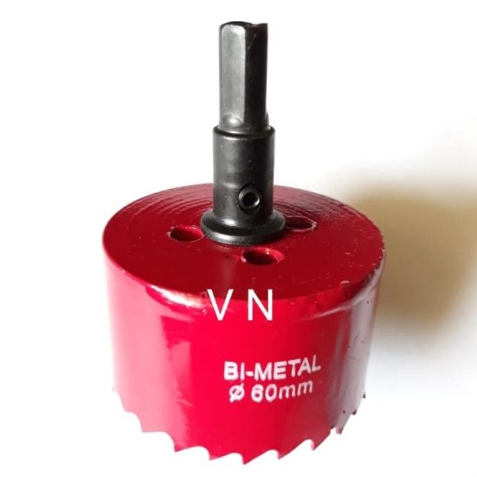 Jual Hole Saw BIMETAL 60 mm/Mata Bor Pembolong Kayu/Triplek/Plastik