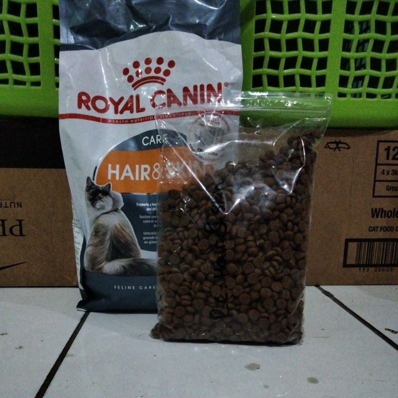 Royal Canin Hair and skin Makanan Kucing Repack 1kg Rc Hair &amp; Skin