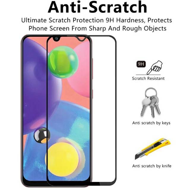 PROMO Tempered Glass SAMSUNG Galaxy A70, A70s, M10, M20 Tempered Glas FUL COVER Anti Gores Kaca