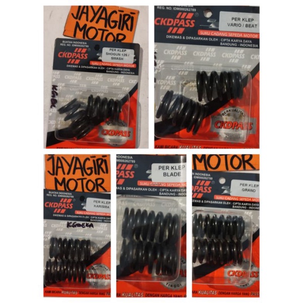 Per Klep GRAND SUPRA / KARISMA / BLADE / SMASH SHOGUN 125 / VARIO BEAT Pir Pegas Racing Spring Revo 