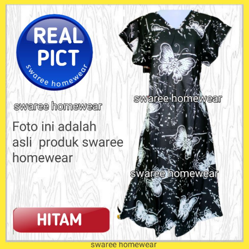 Baju Batik Wanita Daster Murah Vely Kupu Batik Wanita Daster Rayon Baju Wanita Lengan Pendek Modern