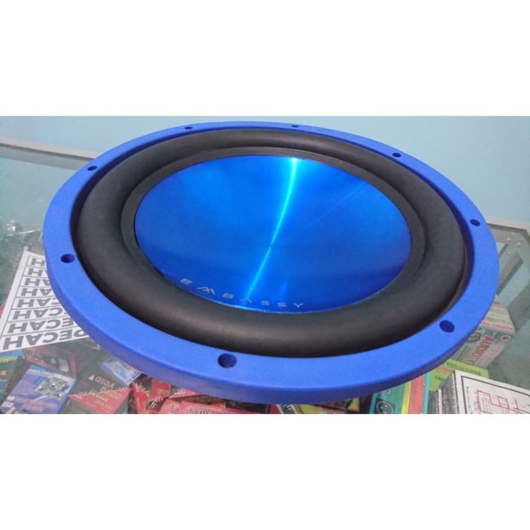 Speaker Subwoofer EMBASSY 1000w Super Bass EY-128 BLUE