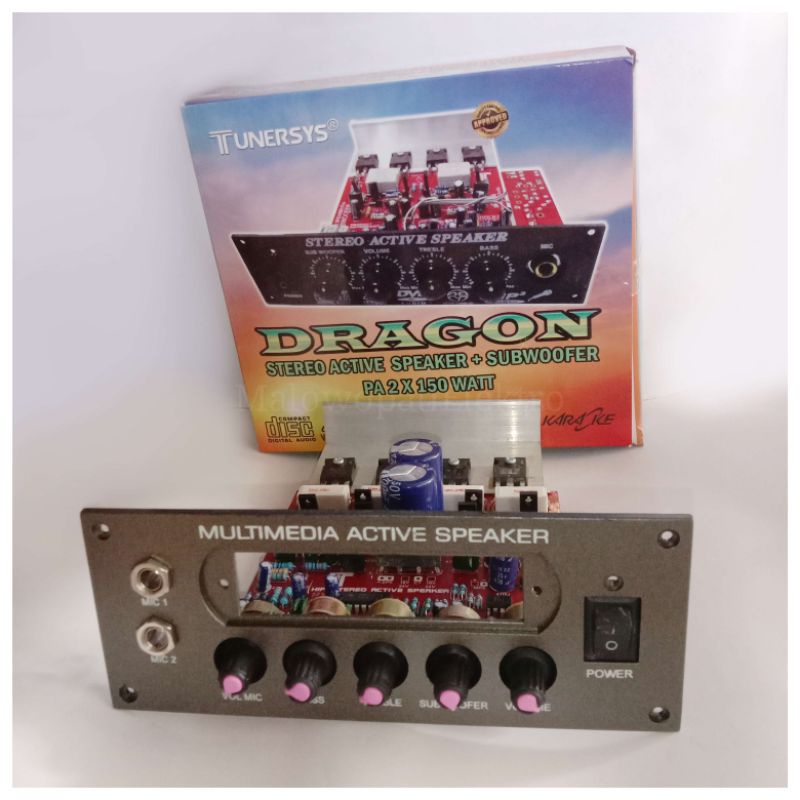 Jual KIT Power Amplifier 150 watt Stereo plus subwoofer DRAGON Tunersys