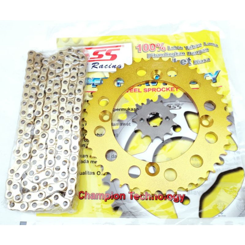 GIR GEAR SET GEARSET SSS 428 KLX 150 DTRACKER 150 D-TRACKER 150 GEAR GOLD