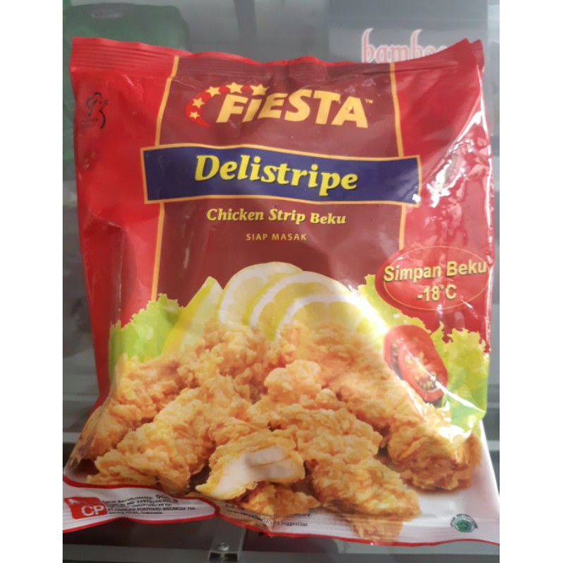 

Fiesta chicken delistripe 500gr fastfood instan ready to eat