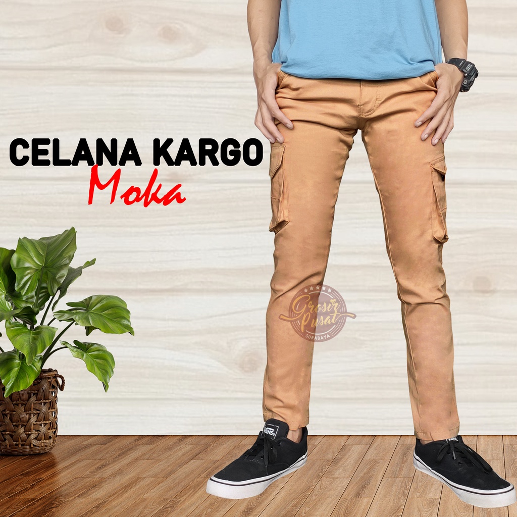 Celana Panjang Kargo Moka PDL Gunung Kempol Pria