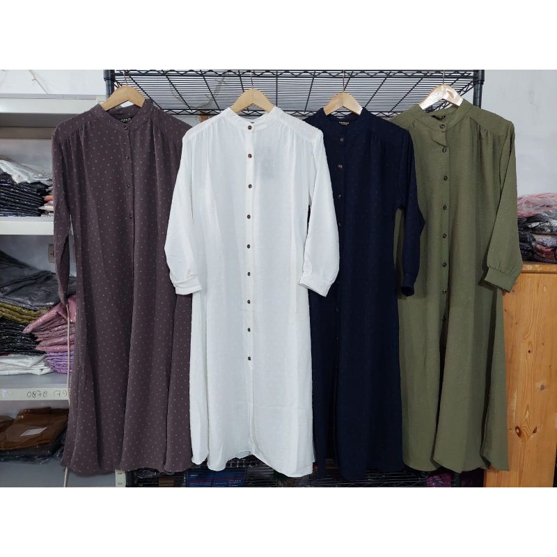 midi dress crinkle Rubiah