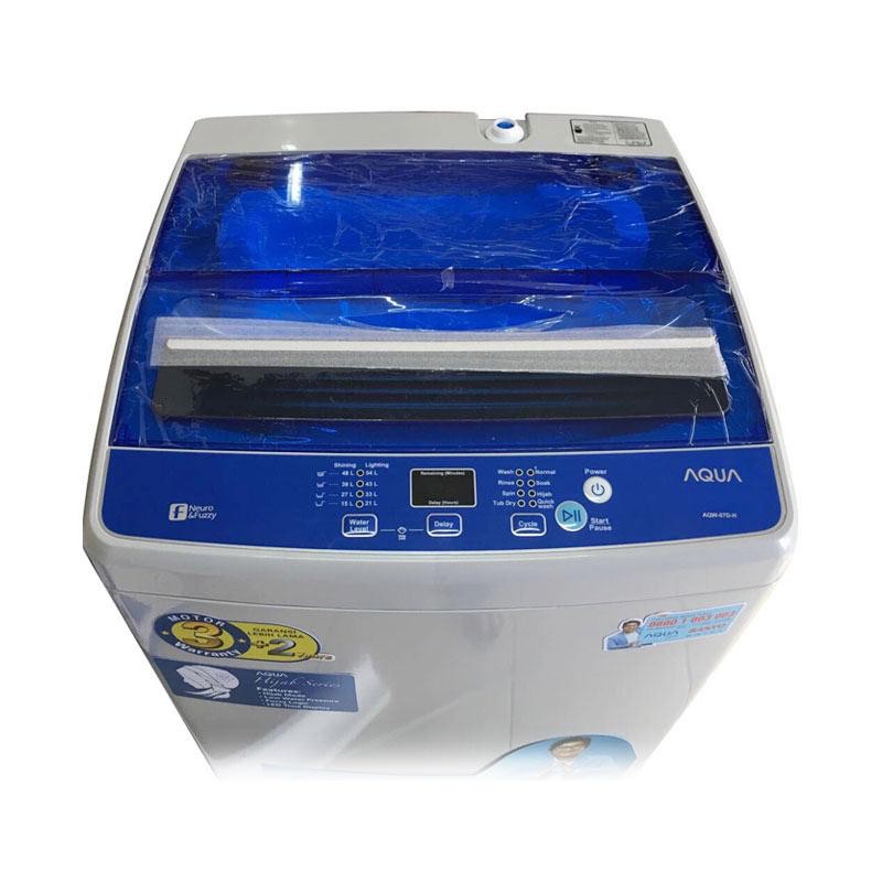 Free ongkir delivery Jakarta Mesin cuci Aqua Japan Sanyo 8 kg AQW87DH 1 tabung top load murah laris
