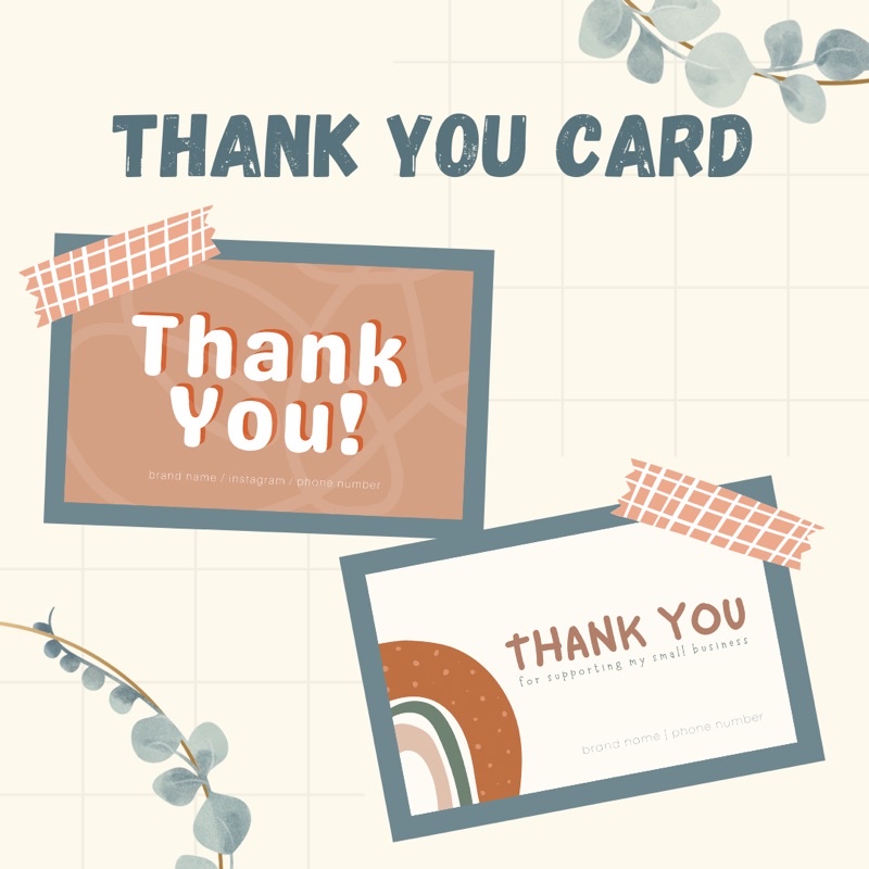 

THANK YOU CARD / KARTU UCAPAN TERIMA KASIH