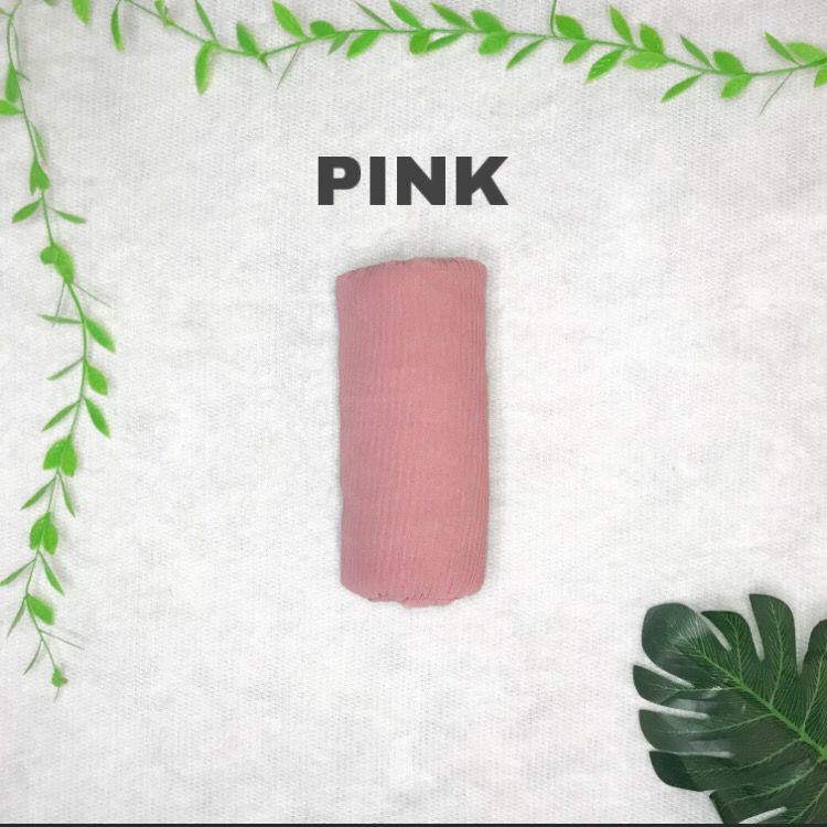 PASHMINA PLISKET LIDI  {90 X 180} AZARA-PINK