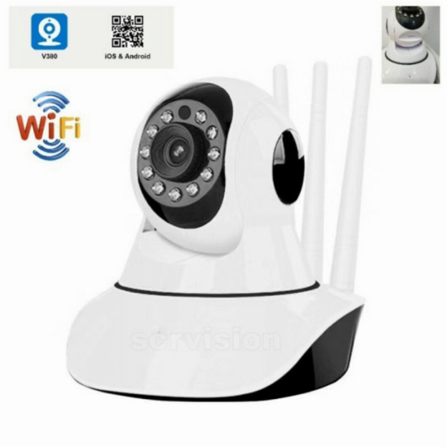 WIFI SMART NET CAMERA IP 5MP V380 PRO IPCAM CCTV WIFI 3 ANTENA