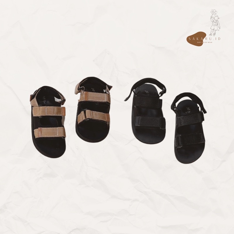 SAKARU - CARGO SANDAL - UNISEX COUPLE BABY KIDS TODDLER BABYS KID GIRL GIRLS BOY BOYS SEPATU SENDAL 