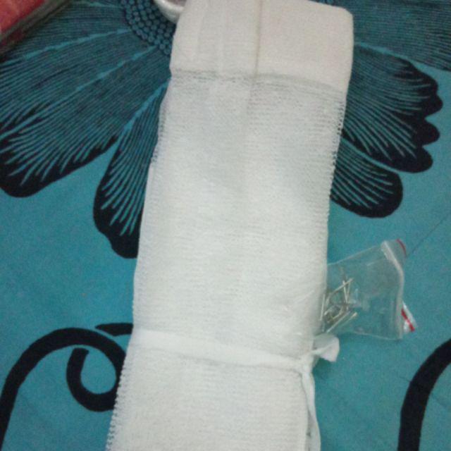 Gorden Gordyn Tirai Vitrase Bunga Tulip L 100 Cm T 190 Cm Gorden Putih Gorden Tipis Daleman