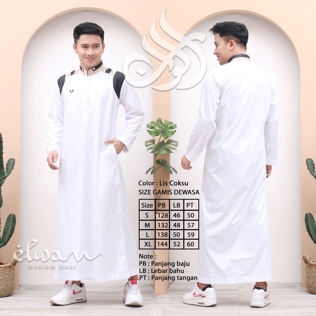 GAMIS ELWAN LIS COKLAT SUSU