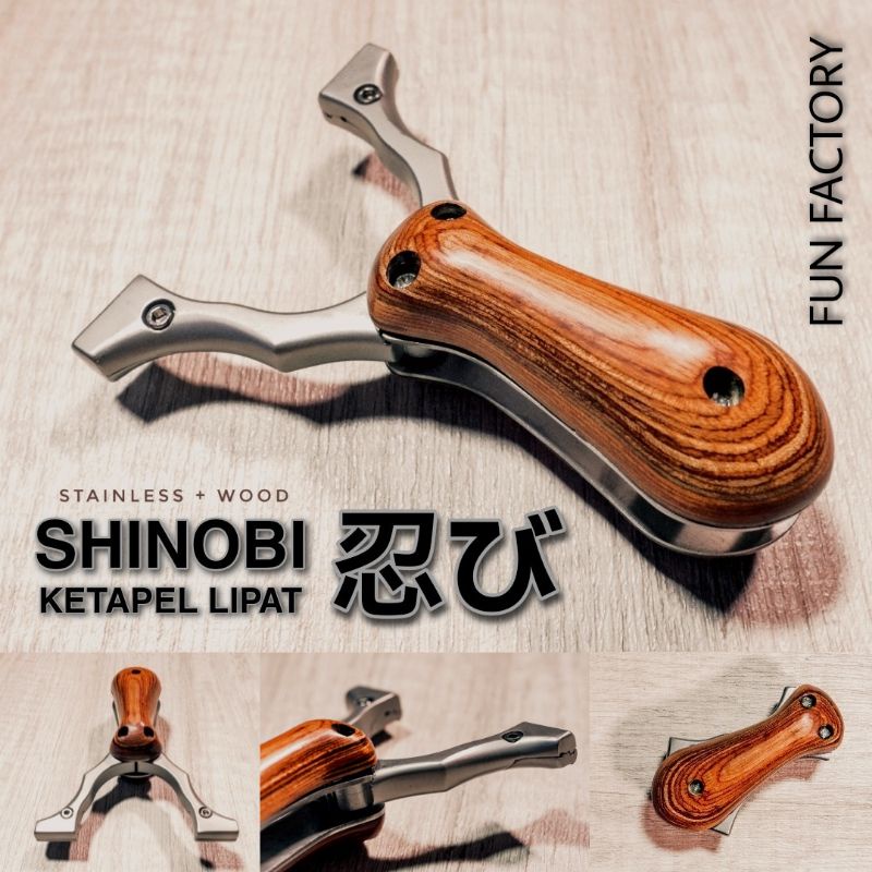 Ketapel Lipat OTT Flat Stainless - SHINOBI