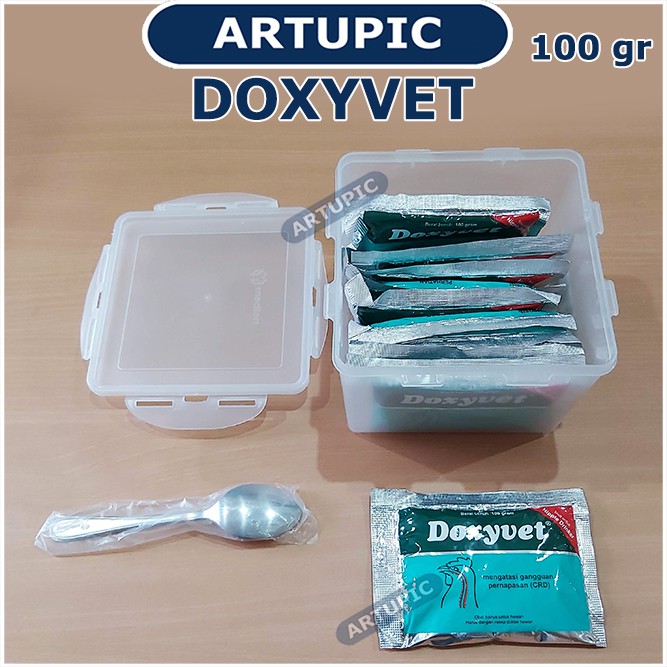 Doxyvet 100 gram Obat ayam burung ngorok CRD flu infeksi cekrek pernafasan antibiotik