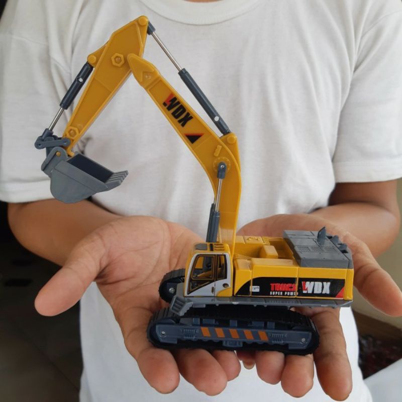 Diecast Mobil Truck Excavator Kontruksi Bangunan - Diecast Excavator
