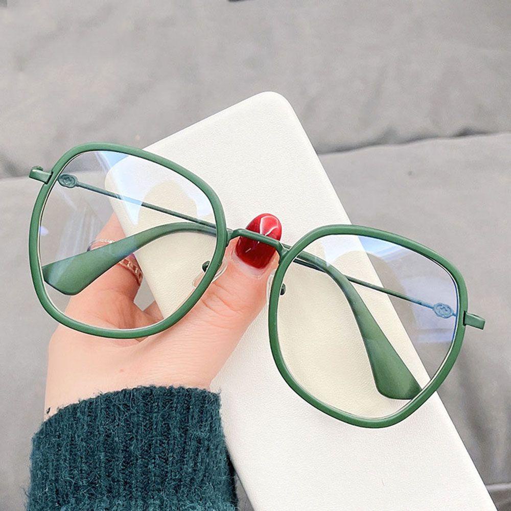 [Elegan] Kacamata Baca Transparan Kacamata Tontonan Tidak Teratur Wanita Pria Kacamata Komputer Eyeglasses Optical Glasses