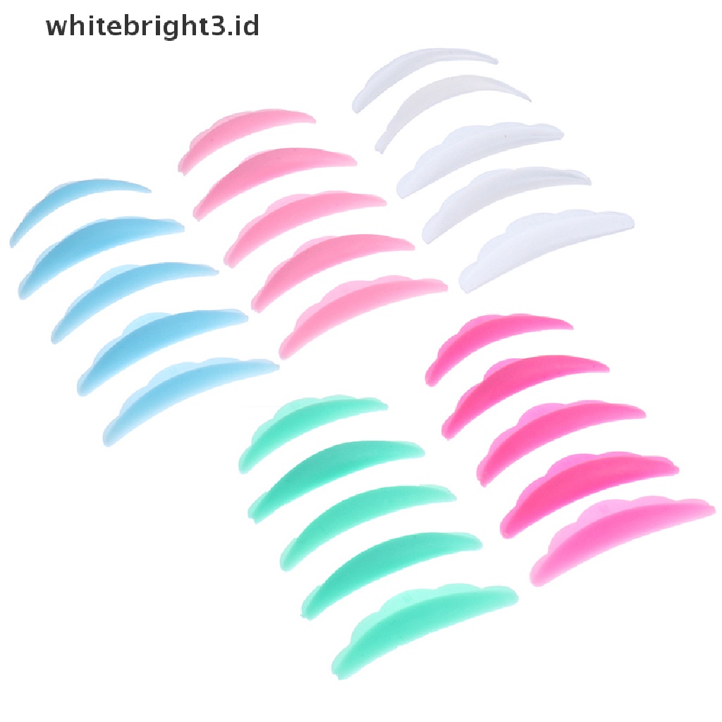 (whitebright3.id) 5 Pasang / Set Pad / Bantalan Pelindung / Pengeriting Bulu Mata Extension Untuk Kecantikan