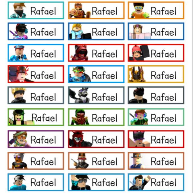 

Label nama roblox series