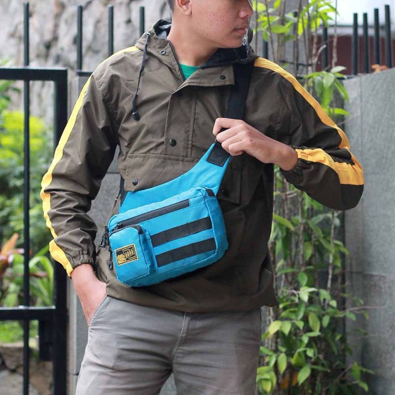 New Arrival - Tas waistbag pria slingbag salempang distro premium bahan cordura original terbaru COD