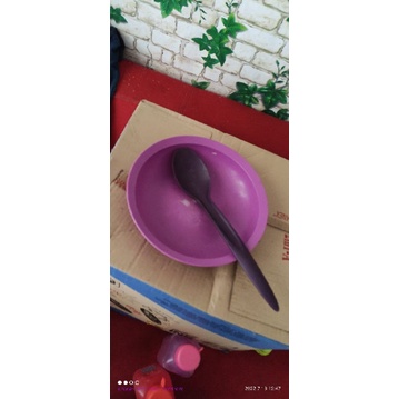 Piring +centong sayur tupperware second