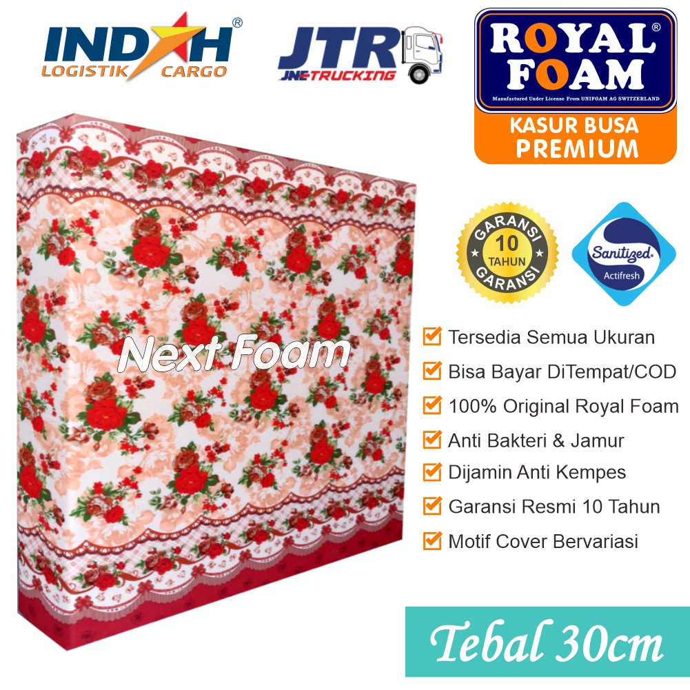 Kasur Busa Royal Foam Tebal 30 cm ORIGINAL ROYAL FOAM Garansi 10 Tahun Asli