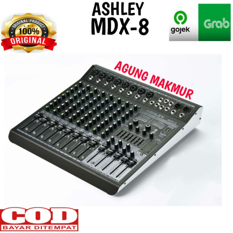 MIXER ASHLEY MDX8 8CHANNEL ORIGINAL ASHLEY MDX-8