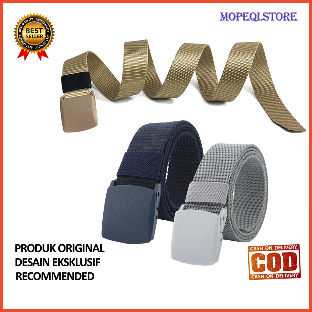 Sabuk Ikat Pinggang Pria Kepala Plastic Sabuk Anti X-ray/Metal Detector T1R1 Gasper Terbaru Polos