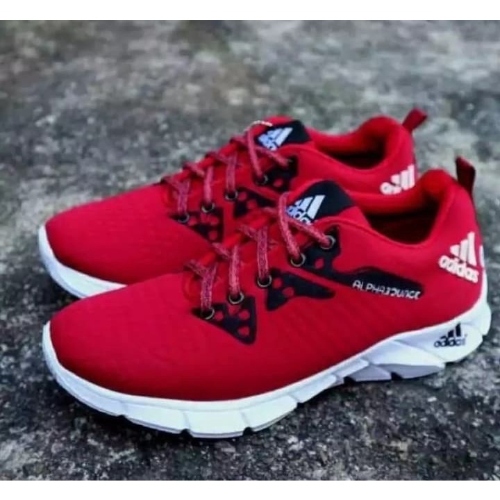 SEPATU ALPHABOUNCE SEPATU PRIA SNEAKERS SEPATU SNEAKERS PRIA SEPATU COWOK SEPATU OLAHRAGA PRIA-MERAH