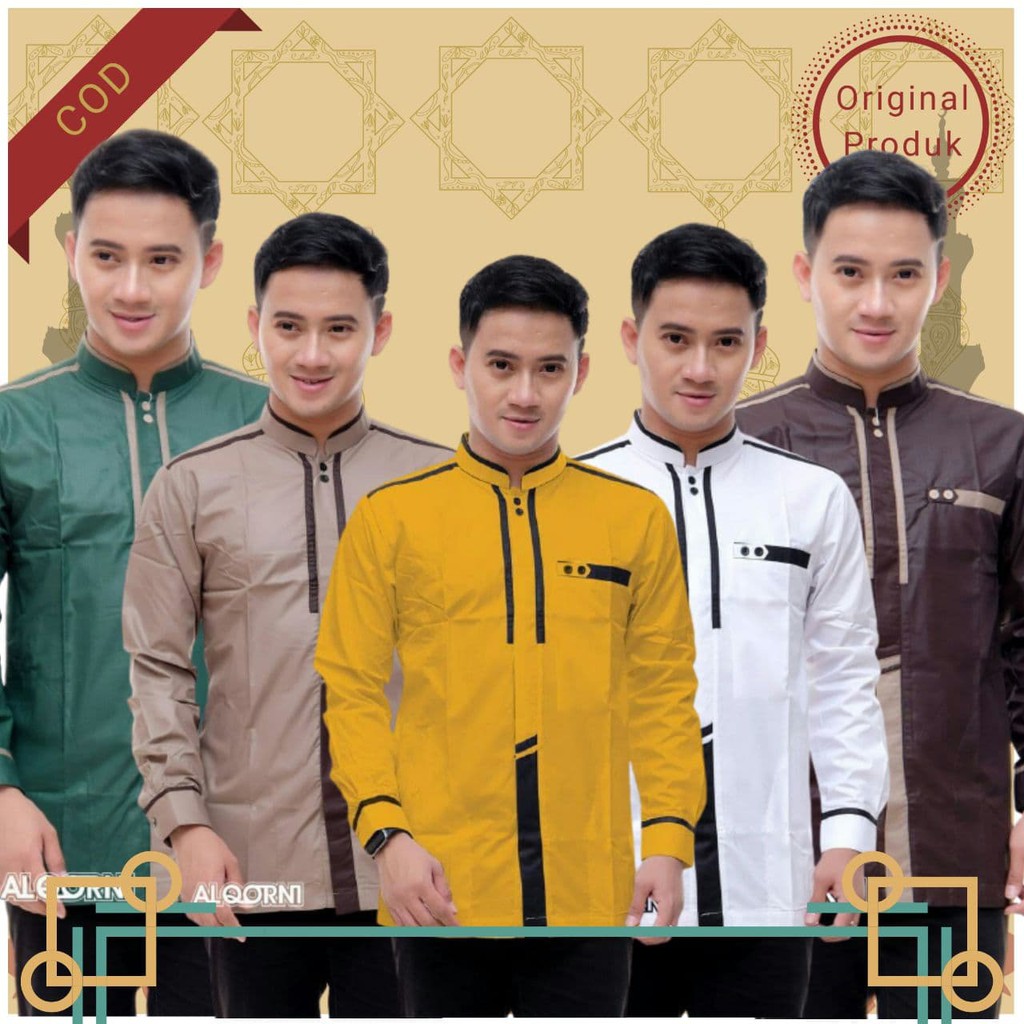 BAJU KOKO PRIA MUSLIM PANJANG SERAGAM HADROH AZ ZAHIR SYUBBANUL MUSLIMIN