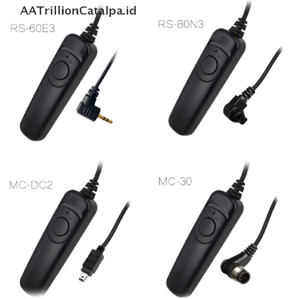 Aatrillioncatalpa RS-60E3 / 80N3 / DC2 / MC30 Kabel Shutter Release Untuk Kamera Nikon CANON