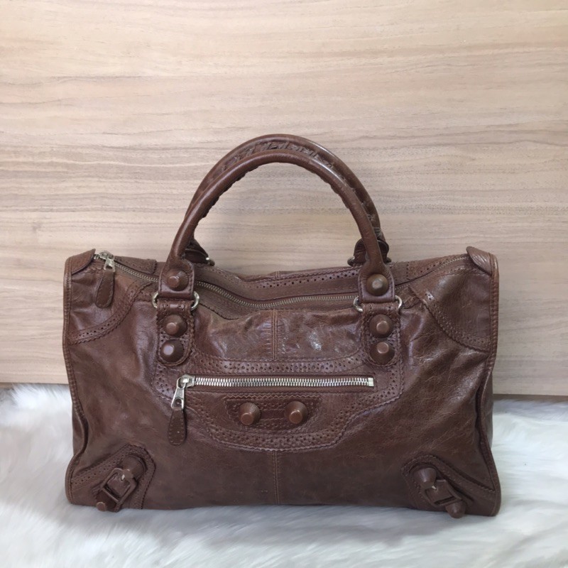 authentic preloved balenciaga bag brown/ tas balenciaga