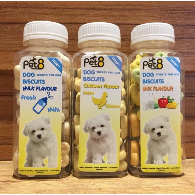 Biskuit pet8 dog Biscuit Bones 110gr