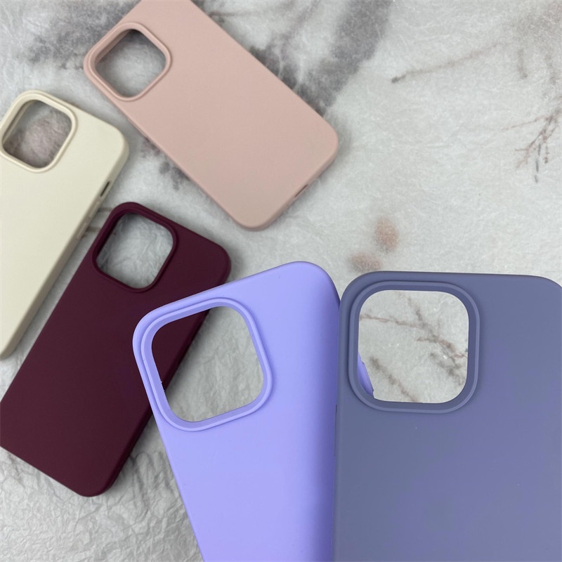 Casing Silikon iPhone 11 12 13 Pro X XS Max XR 7 8 Plus Shockproof Dengan Logo