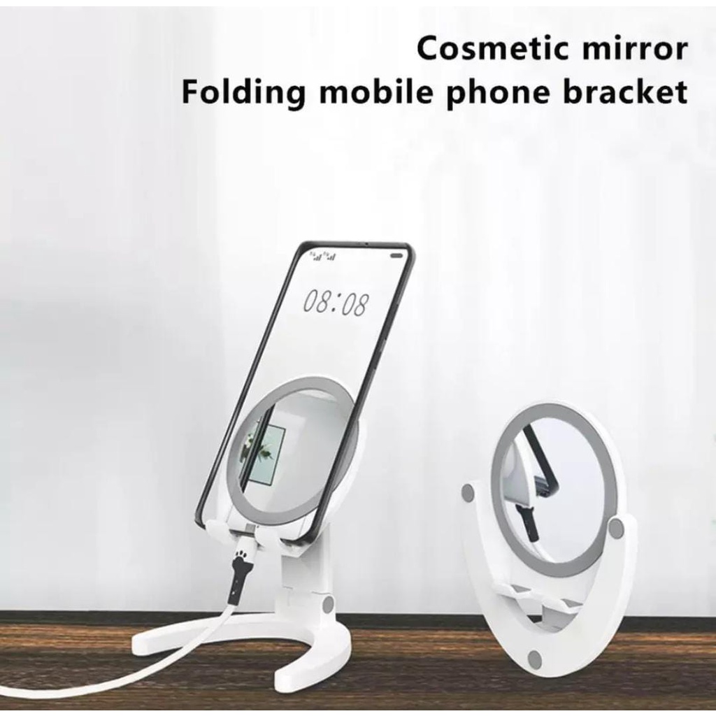 Phone Holder HD47 Phone Stand Holder HP HD47 Bahan Kaca Phone Stand