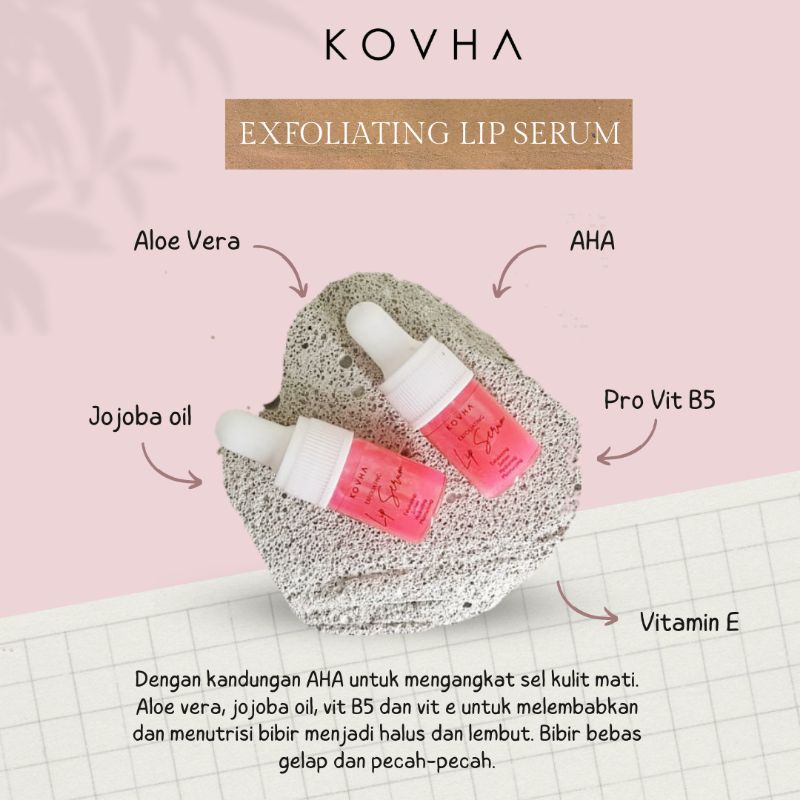 Exfoliating lip serum soft and pink lip pemerah bibir