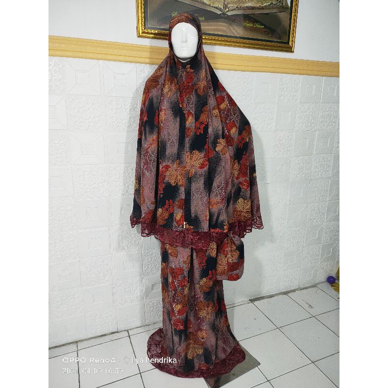 Mukena rayon adem jumbo bordir