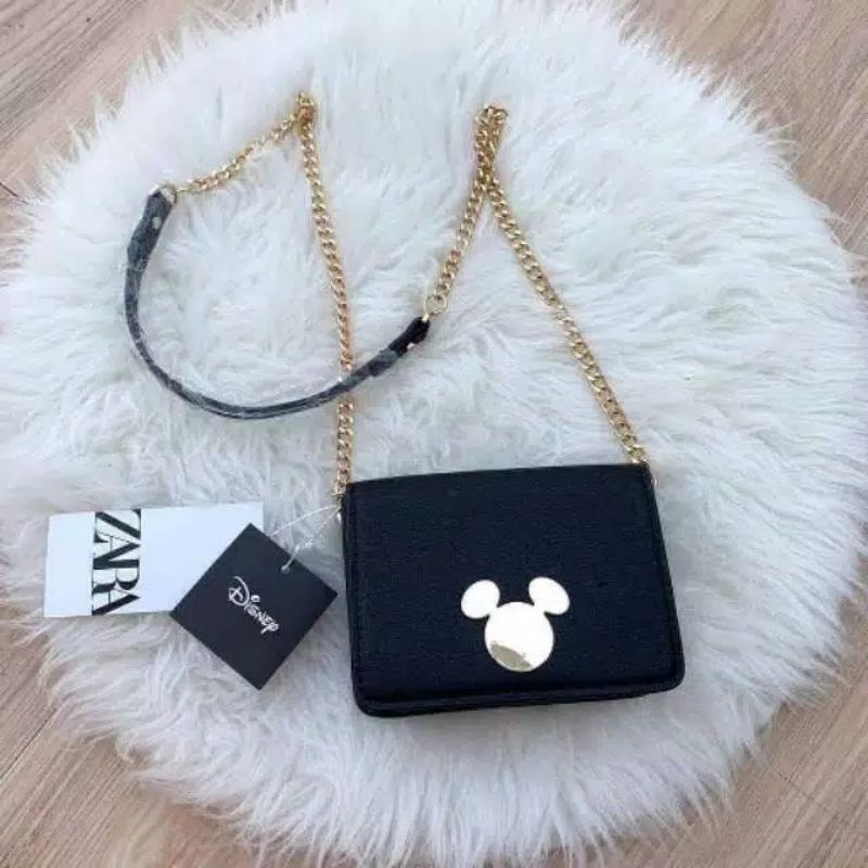 Zara x disney mickey mouse crossbody bag / zara mickey mouse sling bag / mickey mouse sling bag