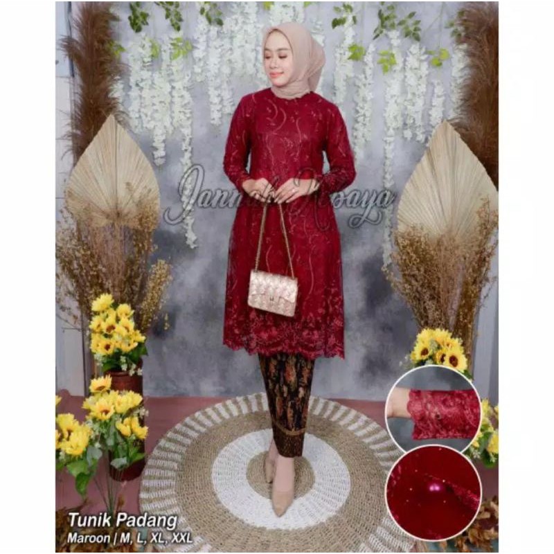 KEBAYA TUNIK TILLE BORDIR / KEBAYA KURUNG / KEBAYA BURKAT / KEBAYA WISUDA / KEBAYA MODERN / KEBAYA MALAYSIA / KEBAYA PEESTA / KEBAYA TUNIK BROKAT-5
