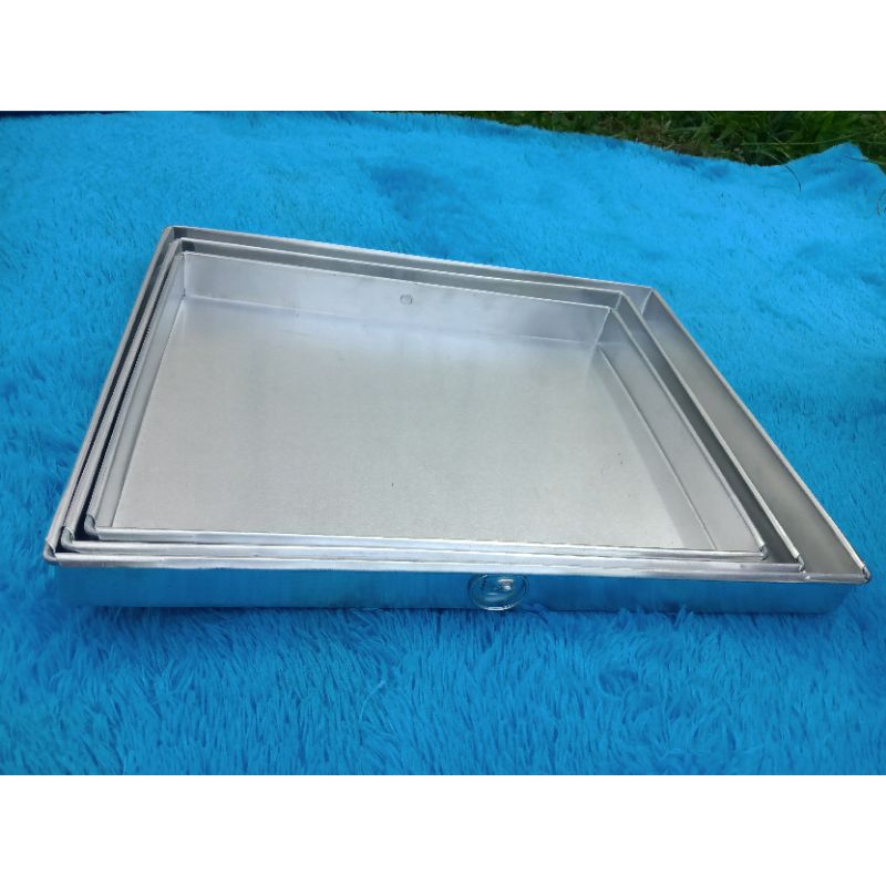 loyang cetakan kue 22x22x3 20x20x3 24x24x3 18x18x3 loyang aluminium asli harga murah terjangkau dan berkualitas dijamin oke. 24x24x3 22x22x3 20x20x3 18x18x3