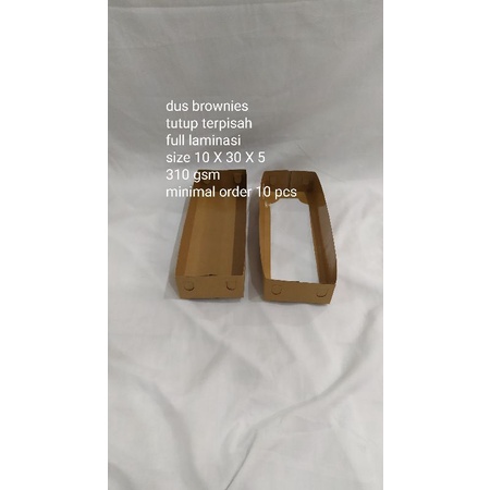 

dus brownies kraft terpisah 10 X 30 X 5