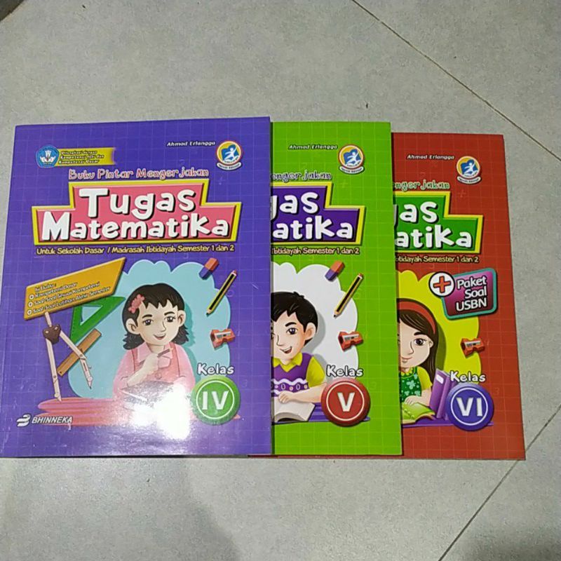 LKS MATEMATIKA + KUNCI JAWABAN BUKU PINTAR MENGERJAKAN: TUGAS MATEMATIKA SD/MI IV V VI / Kelas 4 5 6