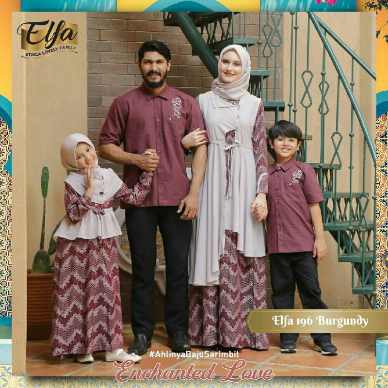 elfa 196 burgundy (gamis)