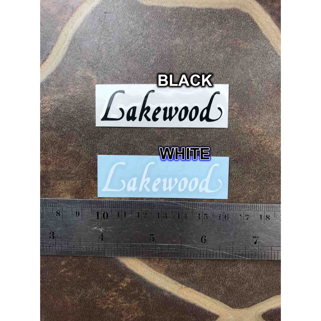 Lakewood Sticker Tempel Headstock Gitar Bass Elektrik Akustik Guitar Classic Nylon Acoustic String
