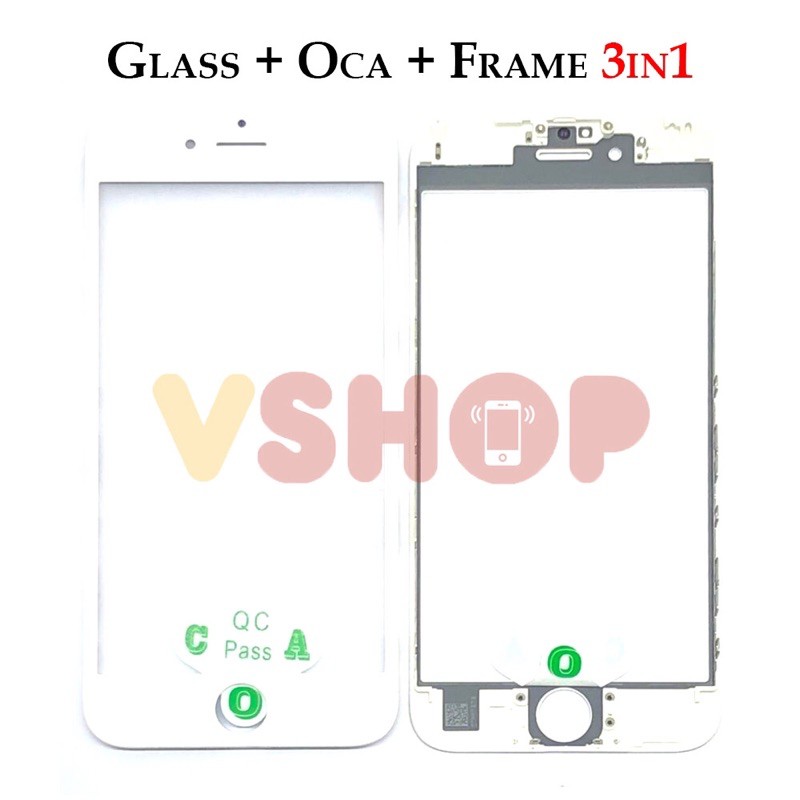 GLASS LCD - KACA TOUCHSCREEN - OCA - FRAME 3IN1 IP 6S