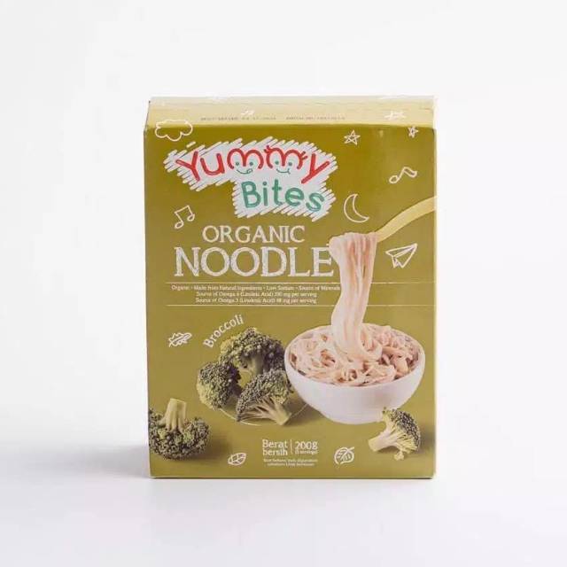 Yummy Bites Organic Baby Noodle 200gr Yummy Bites Noddle Mie Anak Sehat