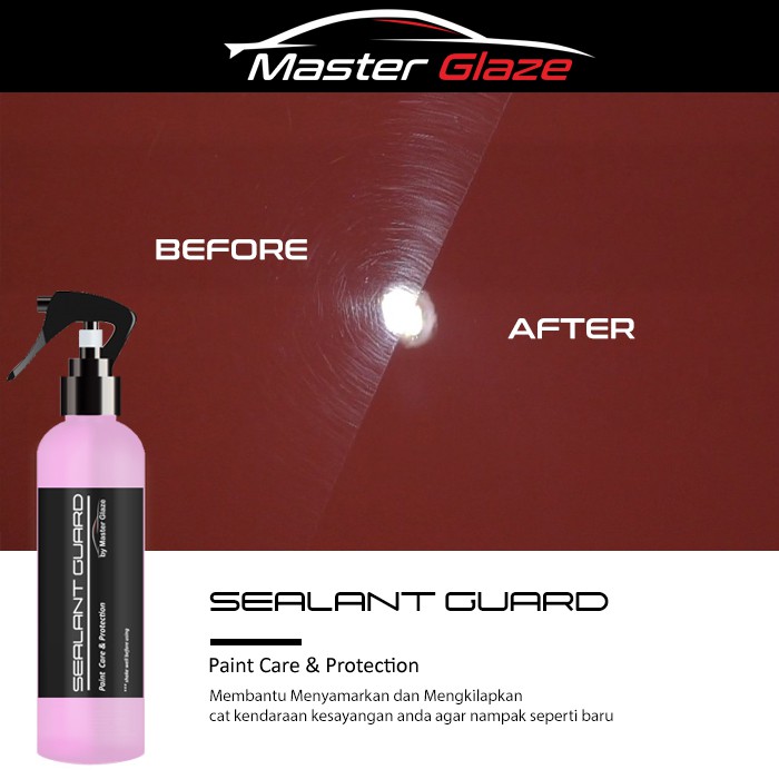 Sealant Guard by Master Glaze Pengkilap Body Motor Pengkilap Body Mobil Helm Wax Poles Nano Ceramic